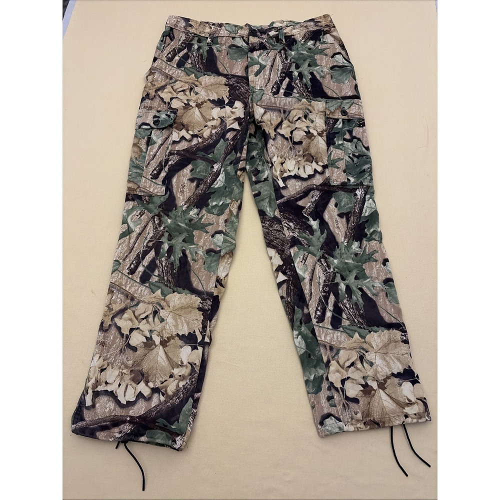 Vintage Westark USA Camouflage Hunting Cargo Pants Mens L (38x30) Nylon/Cotton